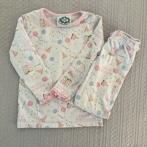 Cecil and Lou toddler girl birthday pajamas, 24m